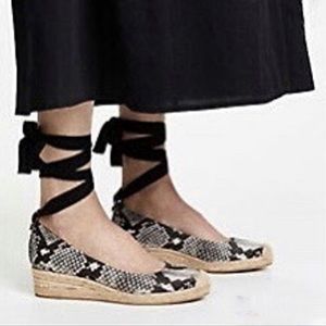 Tory Burch Heather Wedge Espadrille Platform Size 6